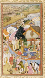 Daud Receives a Robe of Honor from Munim Khan